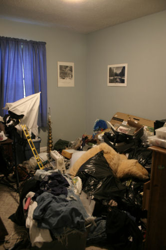 Current "JUNK ROOM" that will become my studio next week